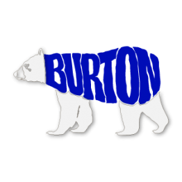 Наклейка Burton bear