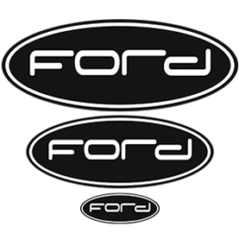 Наклейка на логотипы Форд