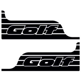 Наклейка Golf 2 (5d) на борта Наклейка на борт для Golf 5d