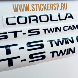 Наклейка Corolla twin cam 16