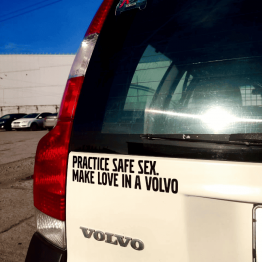 Наклейка Make love in volvo make love in volvo