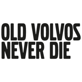 Old Volvos never die наклейка